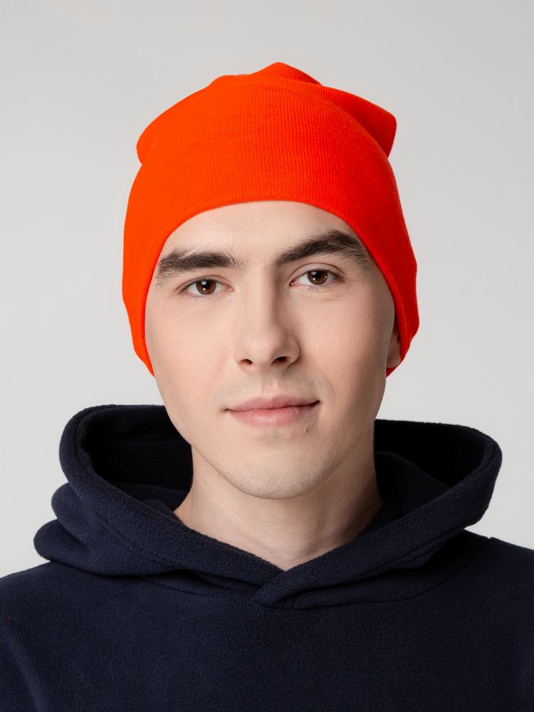 Шапка Hey, красно-оранжевая (кармин)-3