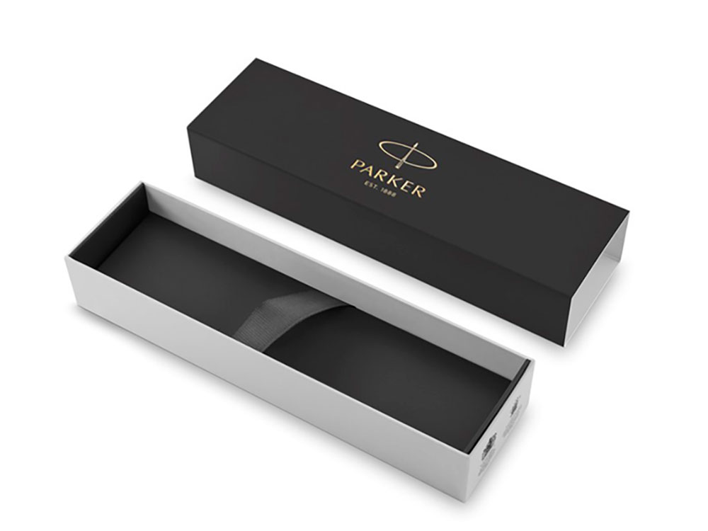 Перьевая ручка Parker IM Metal Brushed Metal GT, перо: F, цвет чернил: blue-5