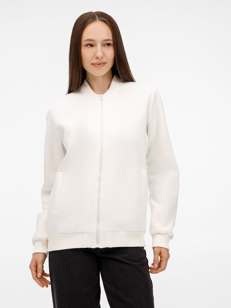 Бомбер унисекс Estado, молочно-белый-0