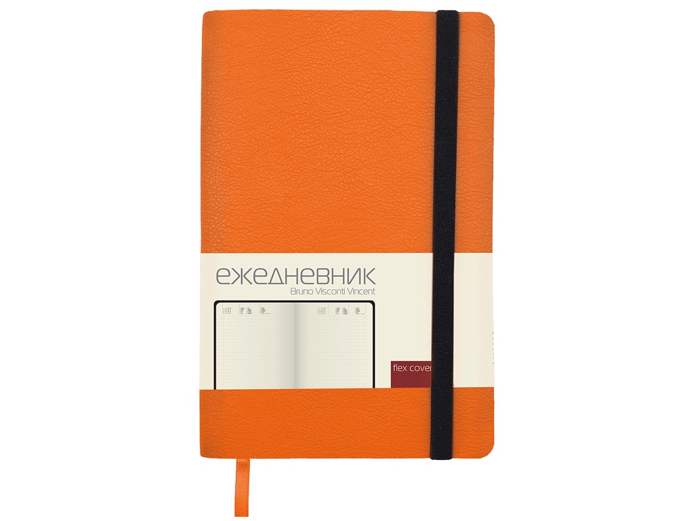 Ежедневник недатированный А5 Vincent new, оранжевый-0