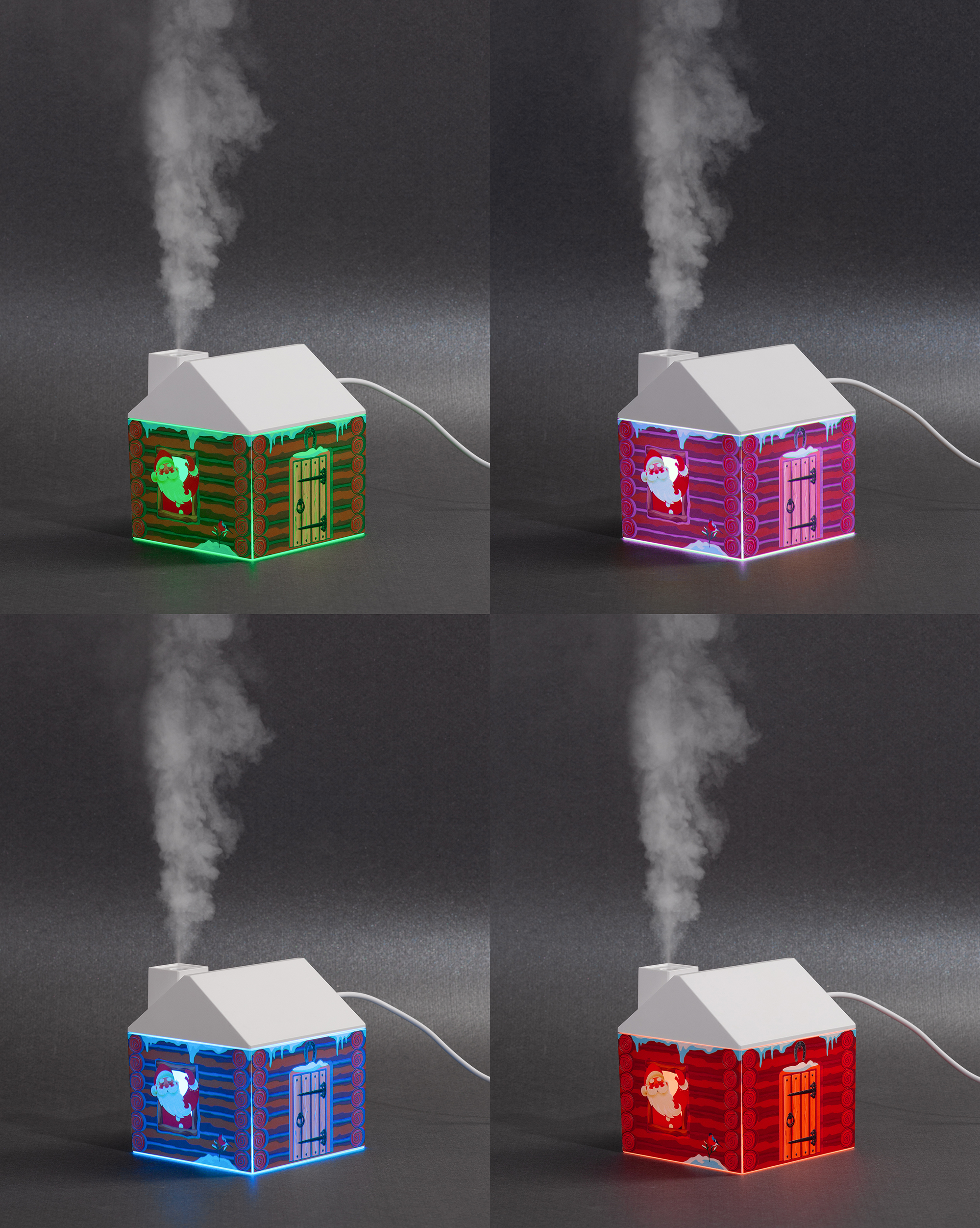 Увлажнитель воздуха "Sweet home" c лампой и вентилятором-2