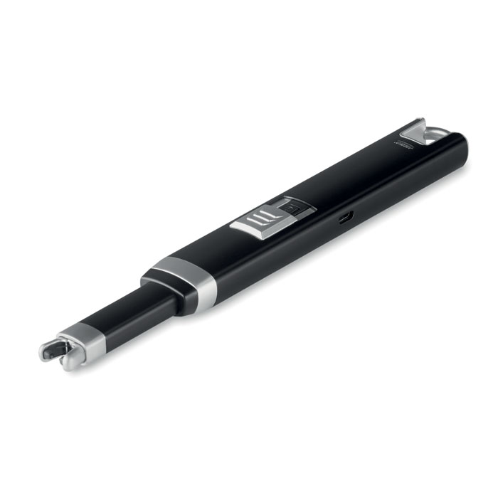 Большая USB зажигалка, черный-0