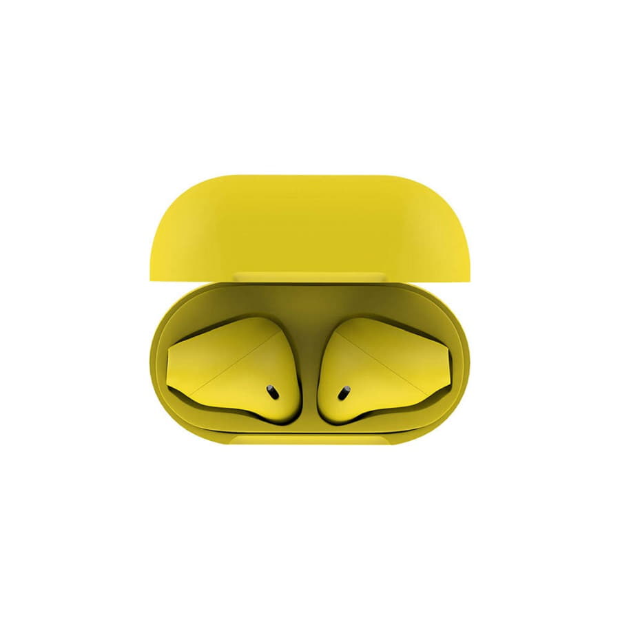 Наушники беспроводные с зарядным боксом TWS AIR SOFT, цвет желтый , желтый-2