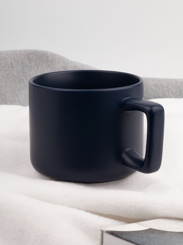 Чашка Jumbo в коробке матовая, темно-синяя-2