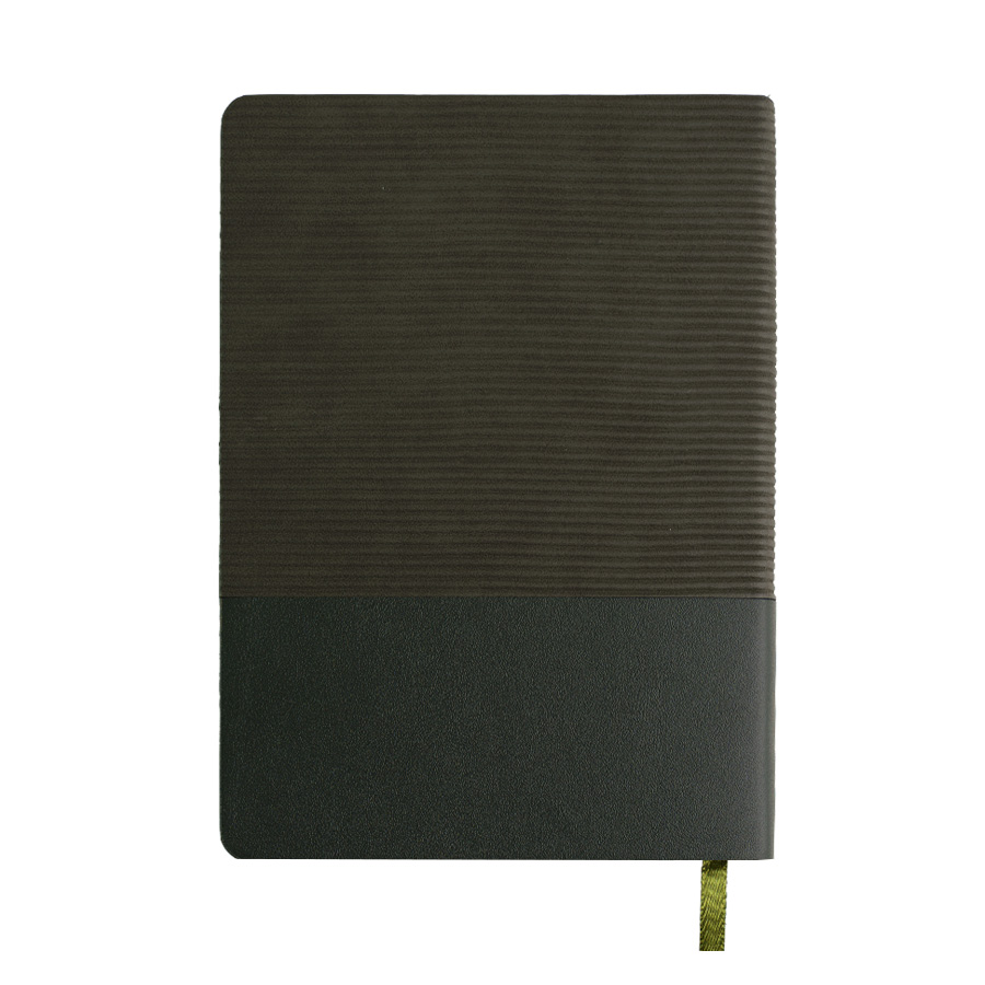 Ежедневник недатированный RIFF, т-зеленый, формат А5, блок в линейку, темно-зелёный-2