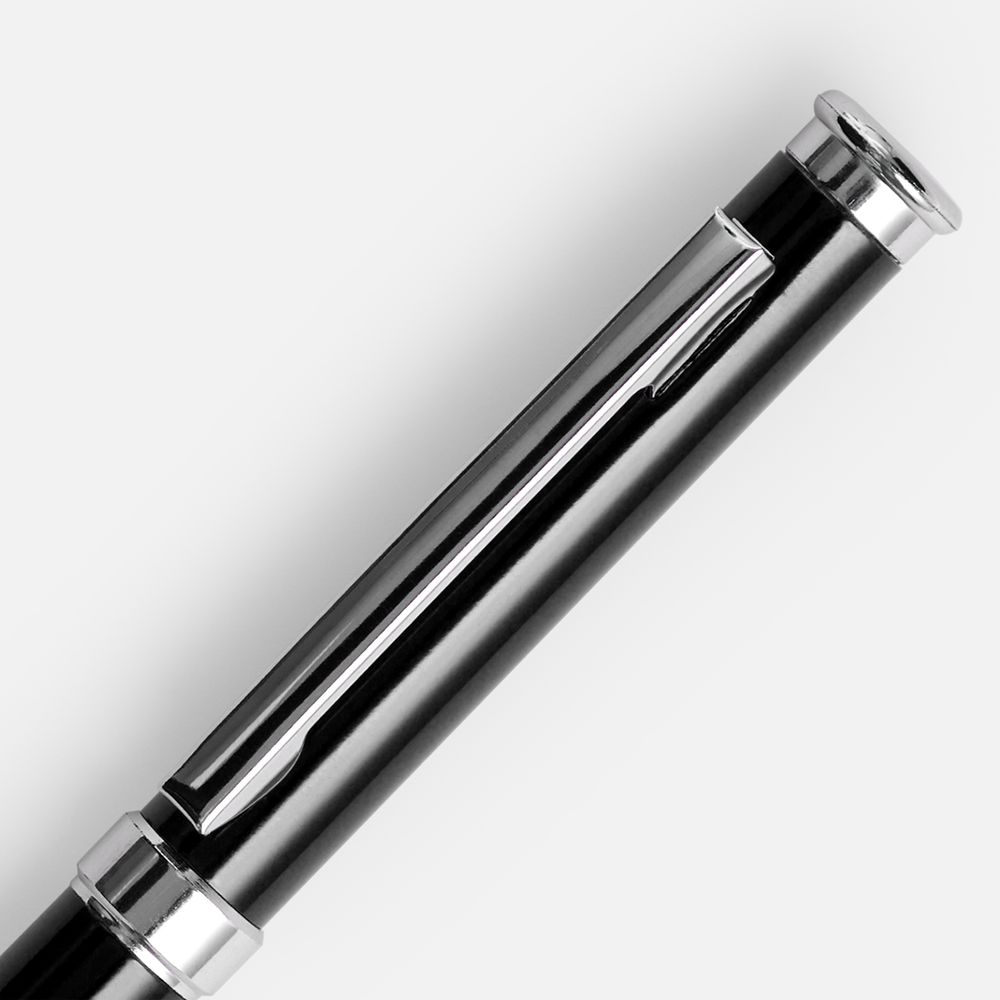 Ручка шариковая Finn Chrome, черная-2