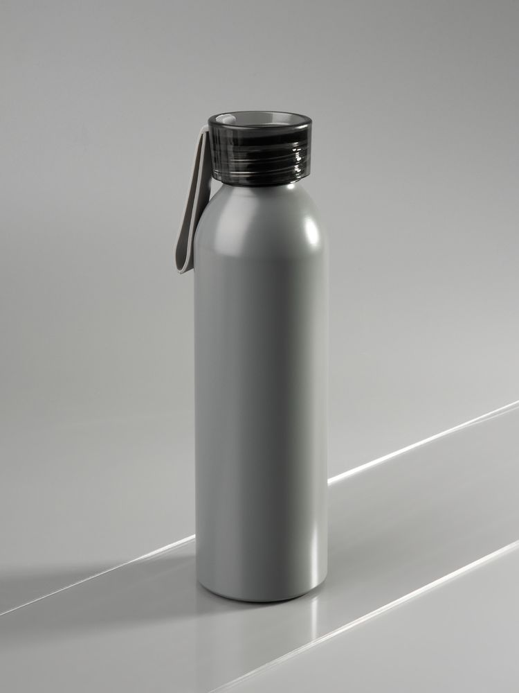 Бутылка для воды Brooke, матовая серая-4