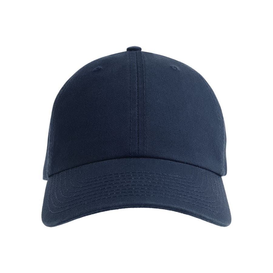 Бейсболка FRASER, органический хлопок, 6 клиньев, металлическая застежка, темно-синий-1