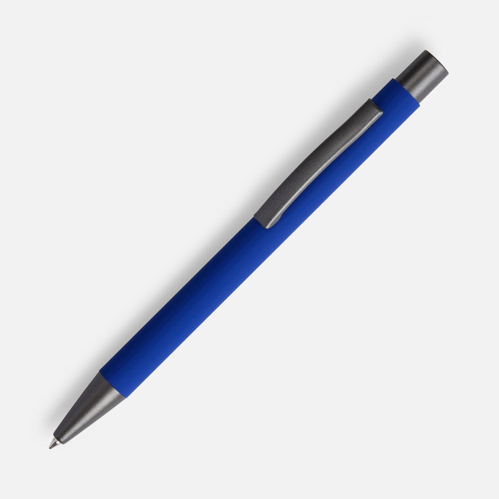 Ручка шариковая Atento Soft Touch, ярко-синяя-1