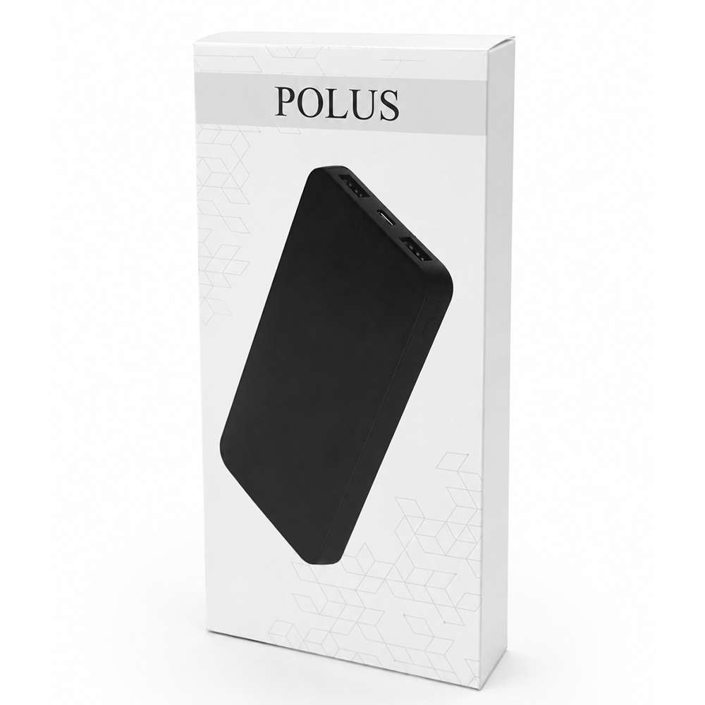 Внешний аккумулятор Polus, Черный.-5