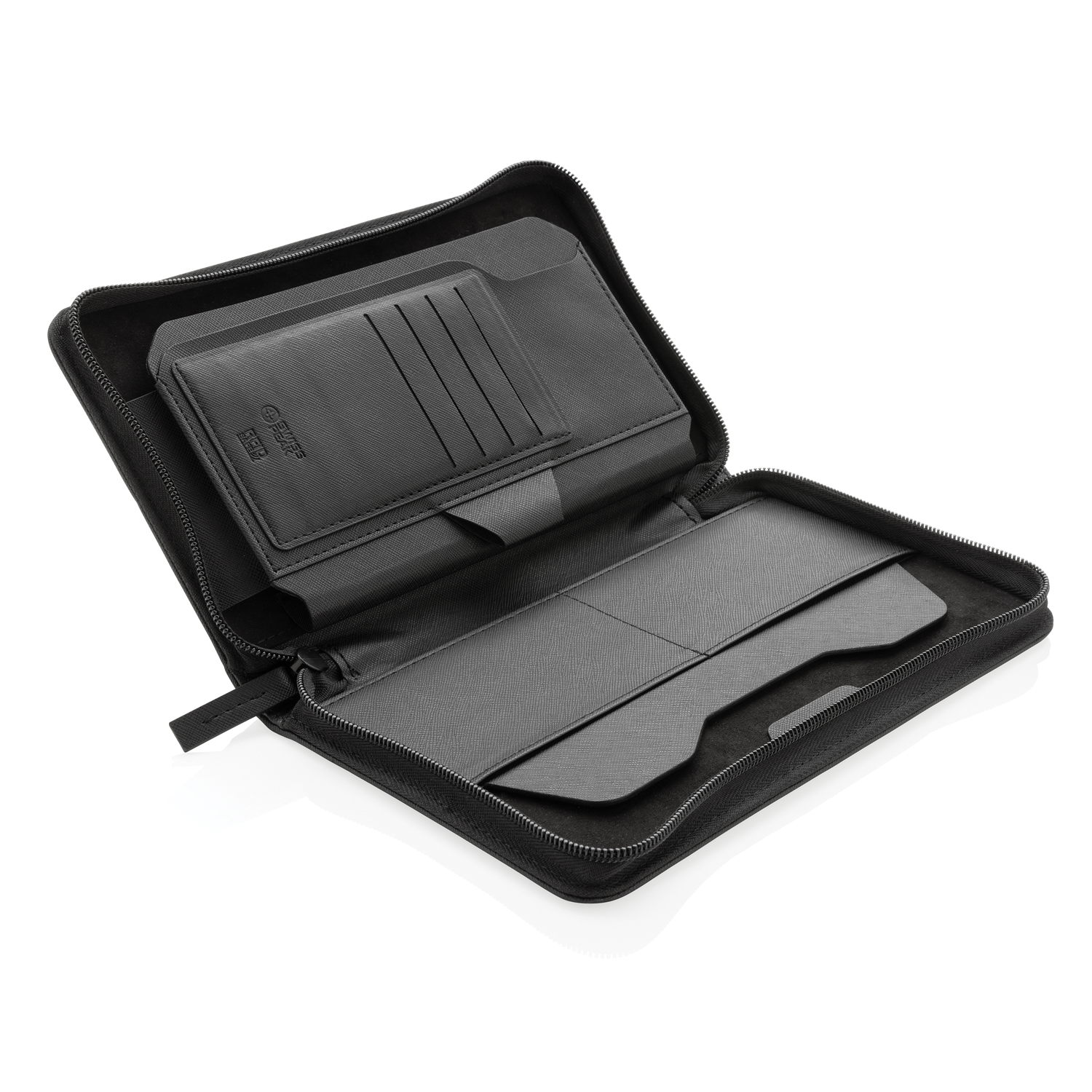 Дорожный органайзер Swiss Peak Heritage из rPU RCS с RFID-защитой-8