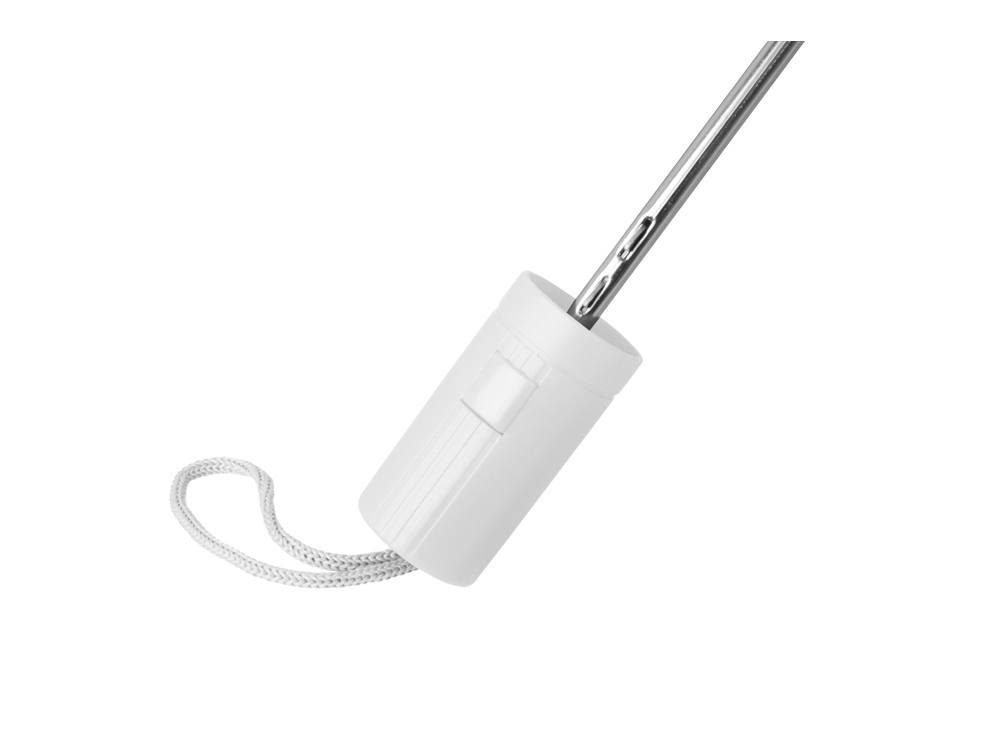 Зонт складной Tulsa, полуавтоматический, 2 сложения, с чехлом, белый-5