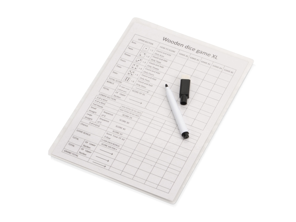 Деревянная игра в кости, XL Dice-3