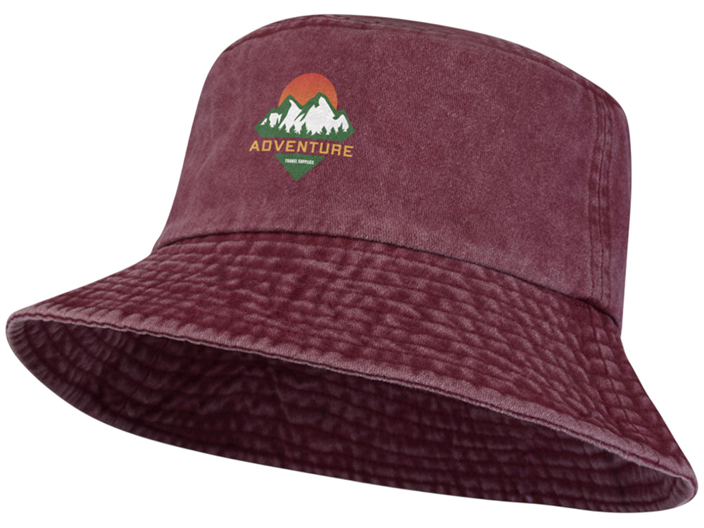 Панама Mitica стираная - Бургунди-3