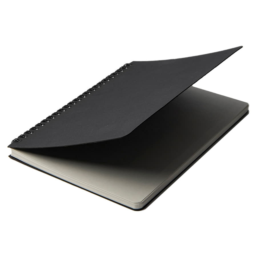 Блокнот на двойной пружине HELIX, 143 х 205 мм, черный, блок в линейку, черный-4