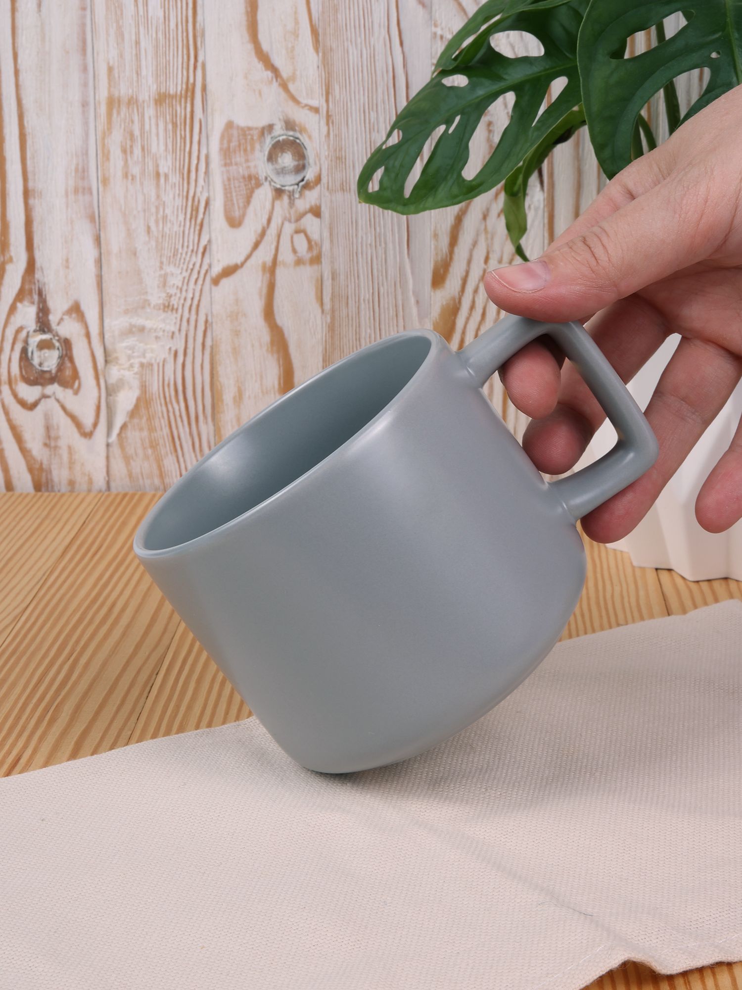 Чашка Jumbo, ver.2, матовая, светло-серая-3