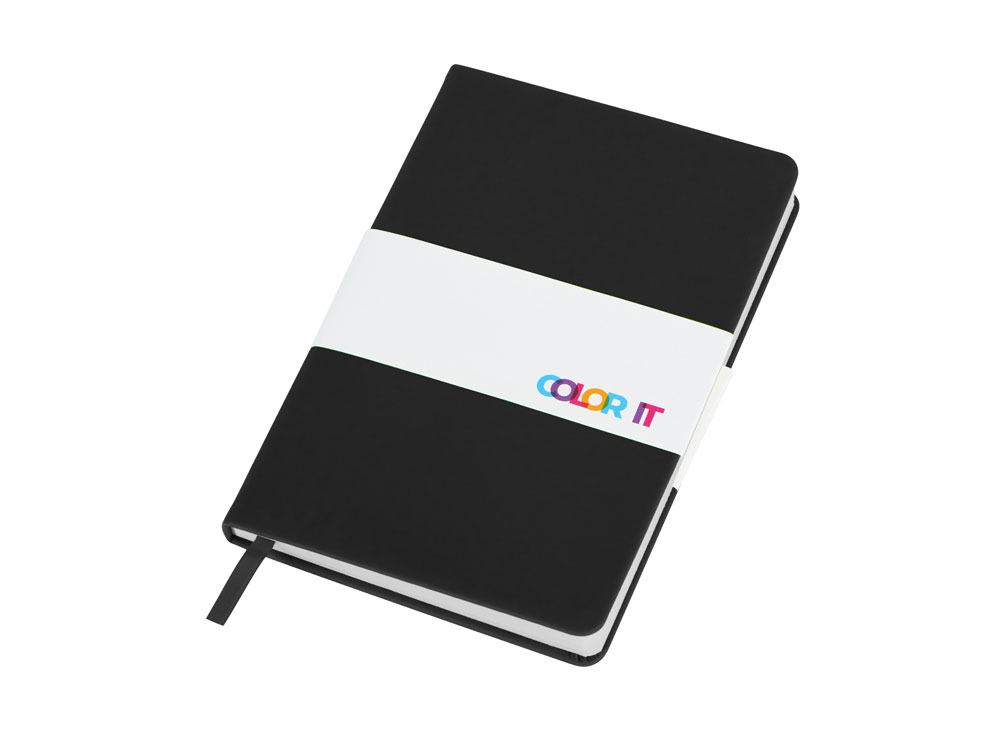 Бизнес-блокнот C2 софт-тач, твердая обложка, 128 листов, черный-5