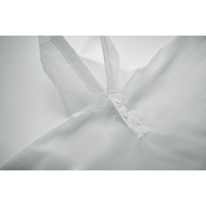 Дождевик с капюшоном, белый-2