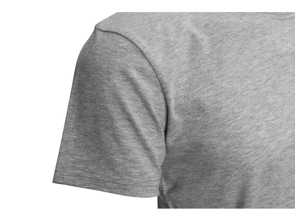 Футболка HD Fit короткий рукав с эластаном, мужская, серый меланж-7