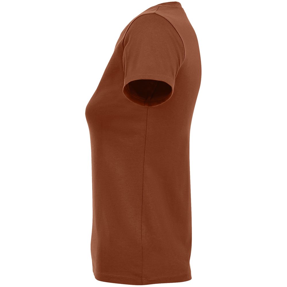 Футболка женская Regent Fit Women, коричневая (терракотовая)-1