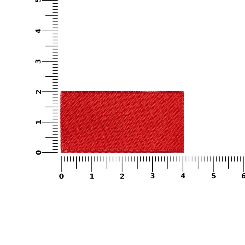 Лейбл тканевый Epsilon, XXS, красный-2