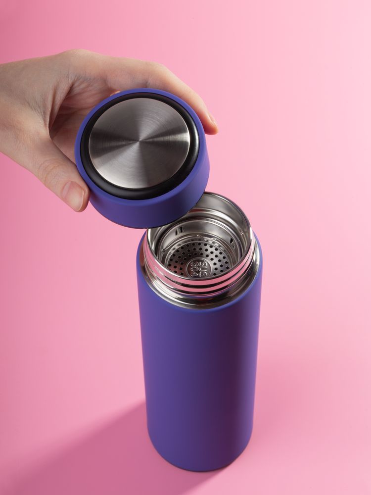 Термос с ситечком Percola, фиолетовый-3