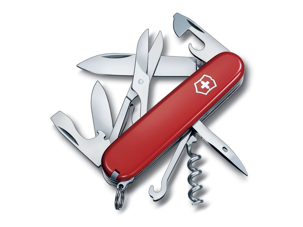 Нож перочинный VICTORINOX Climber, 91 мм, 14 функций, красный-0