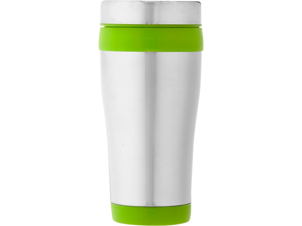 Термостакан Elwood c изоляцией, серебристый/лайм-2