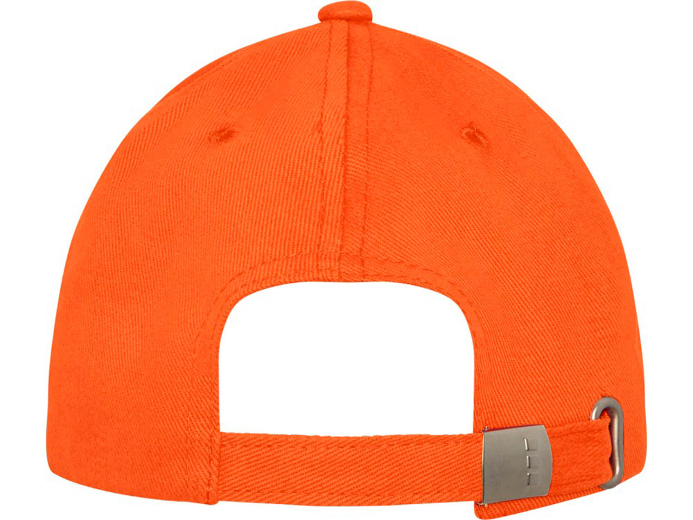 Бейсболка Davis, 6 панелей, оранжевый-2