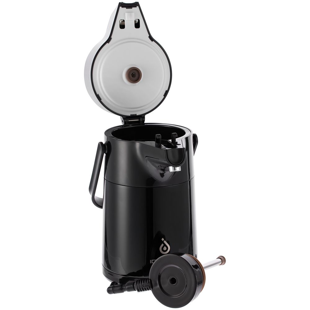 Термос с помпой Jiayi, черный-3