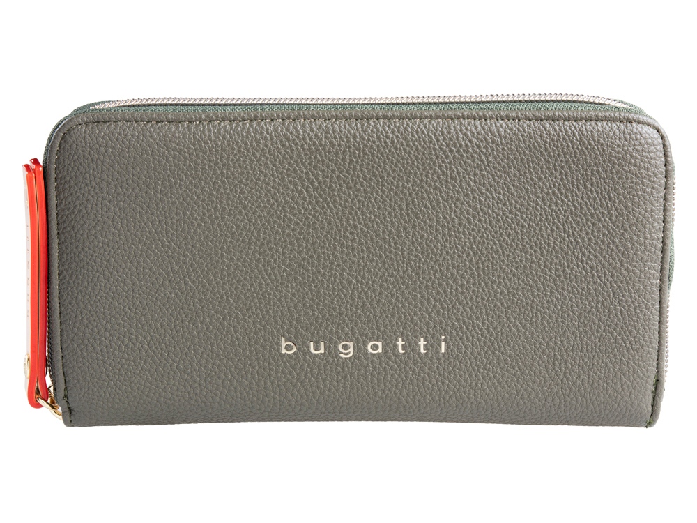 Кошелек женский BUGATTI ЭЛЛА | ELLA, оливковый, полиуретан, 19х2х10 см-1