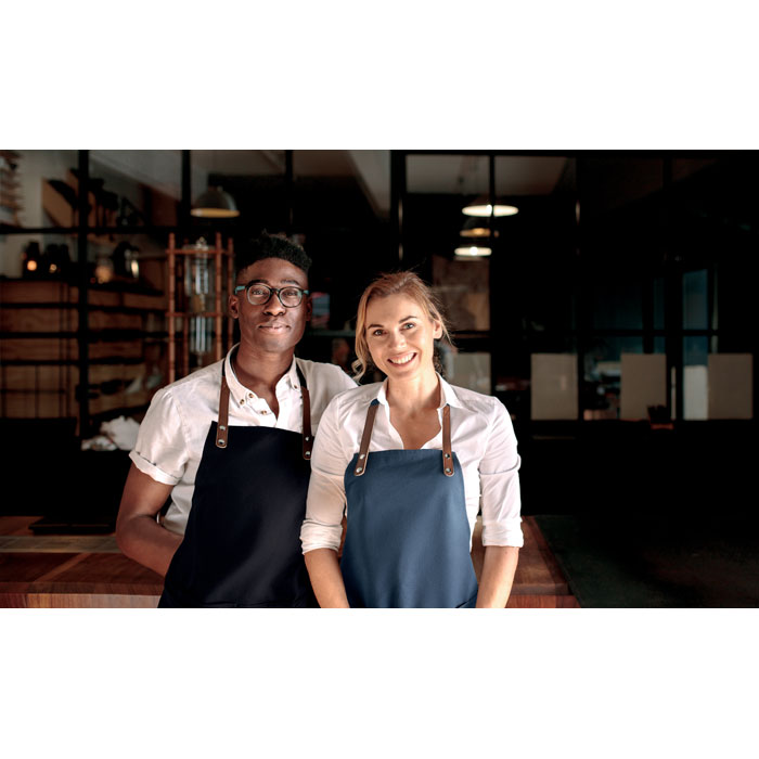 Фартук кухонный, синий-9