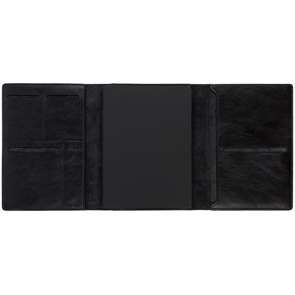 Ежедневник-портфолио Napoli, недатированный, черный-3