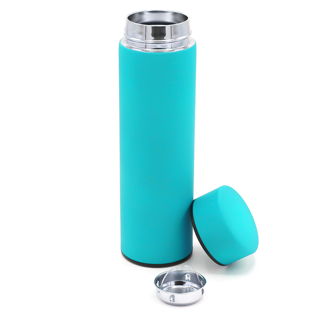 Термос Bronx софт-тач, Бирюзовый-1