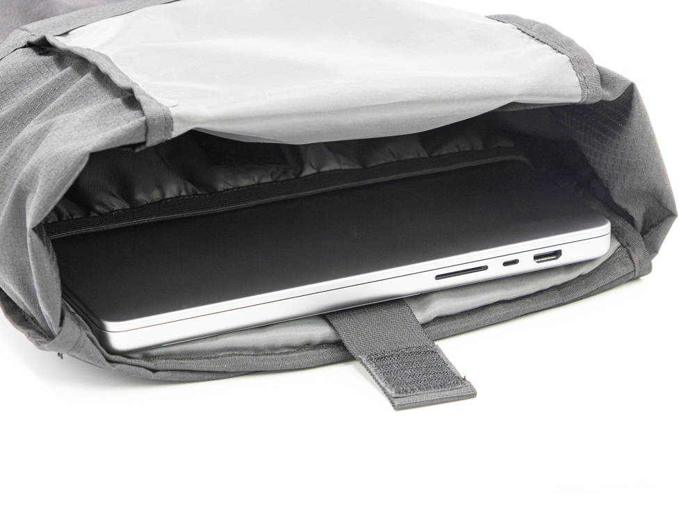 Легкий складывающийся рюкзак-мессенджер Venturer Eco, черный-9