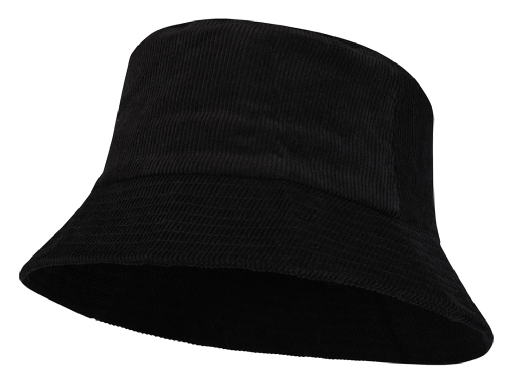 Панама Howson из переработанного вельвета - Сплошной черный-0