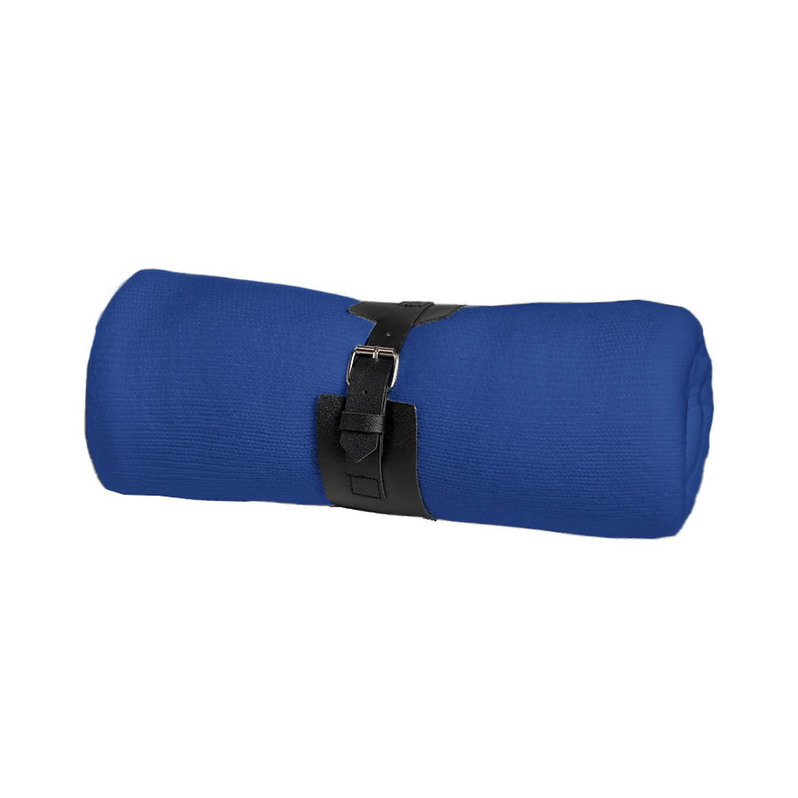 Плед  "Belt"; синий; 130 х 180 см; 100% акрил, с поясом, синий-5