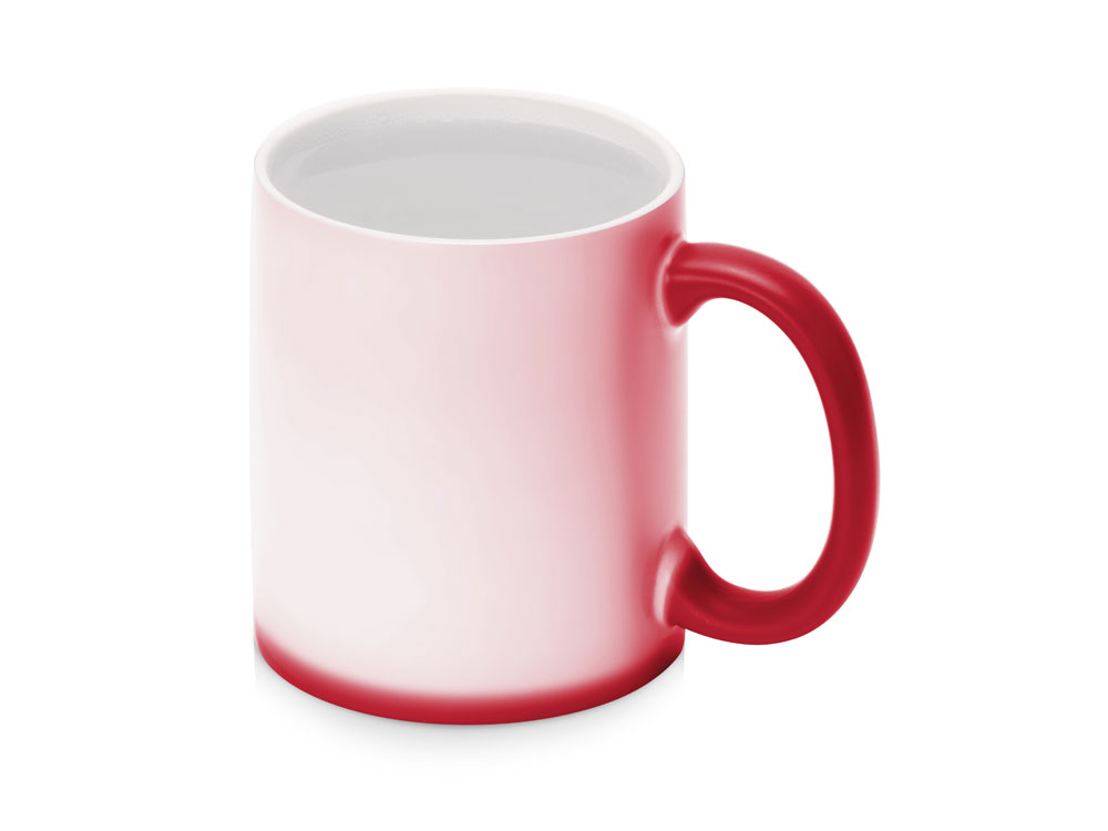 Кружка-хамелеон Magic матовая, красный/белый-8