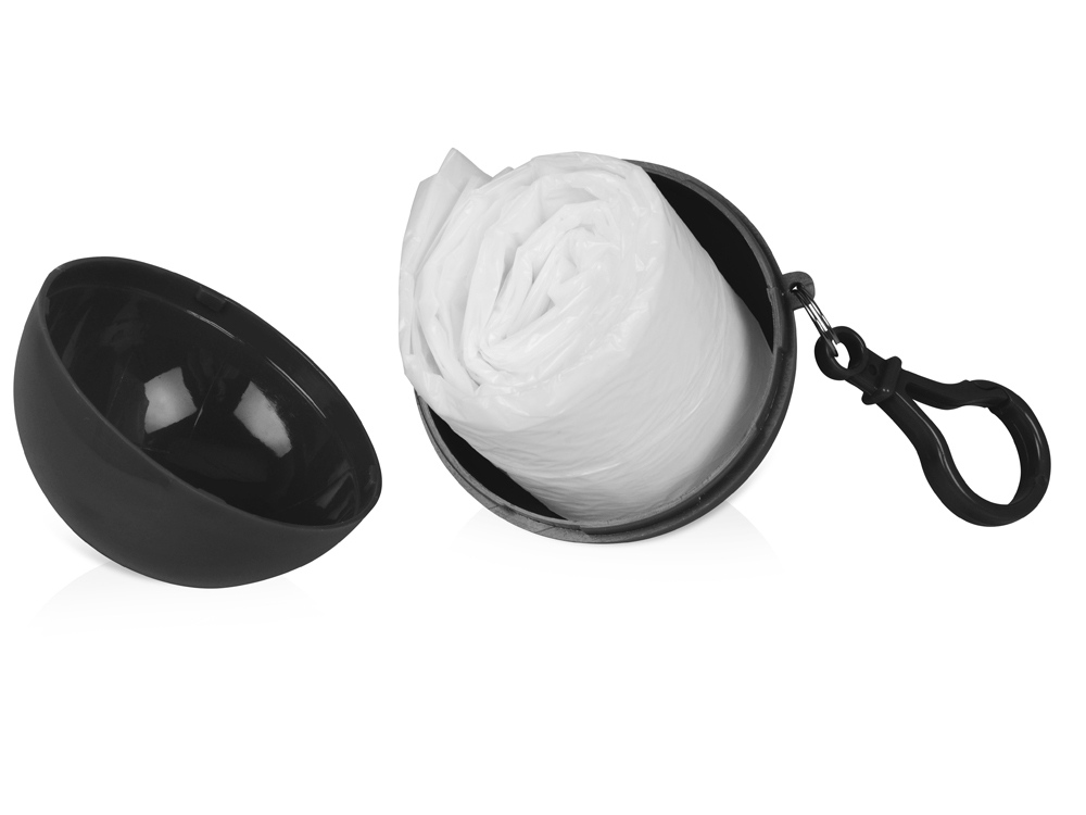 Дождевик в футляре с карабином, единый размер-1