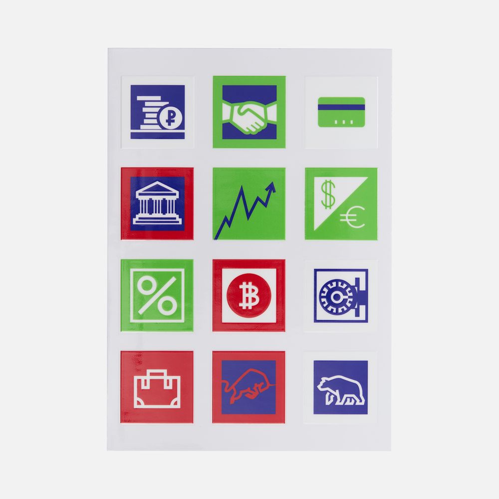 Стикерпак UV-DTF Industry, финансы-0