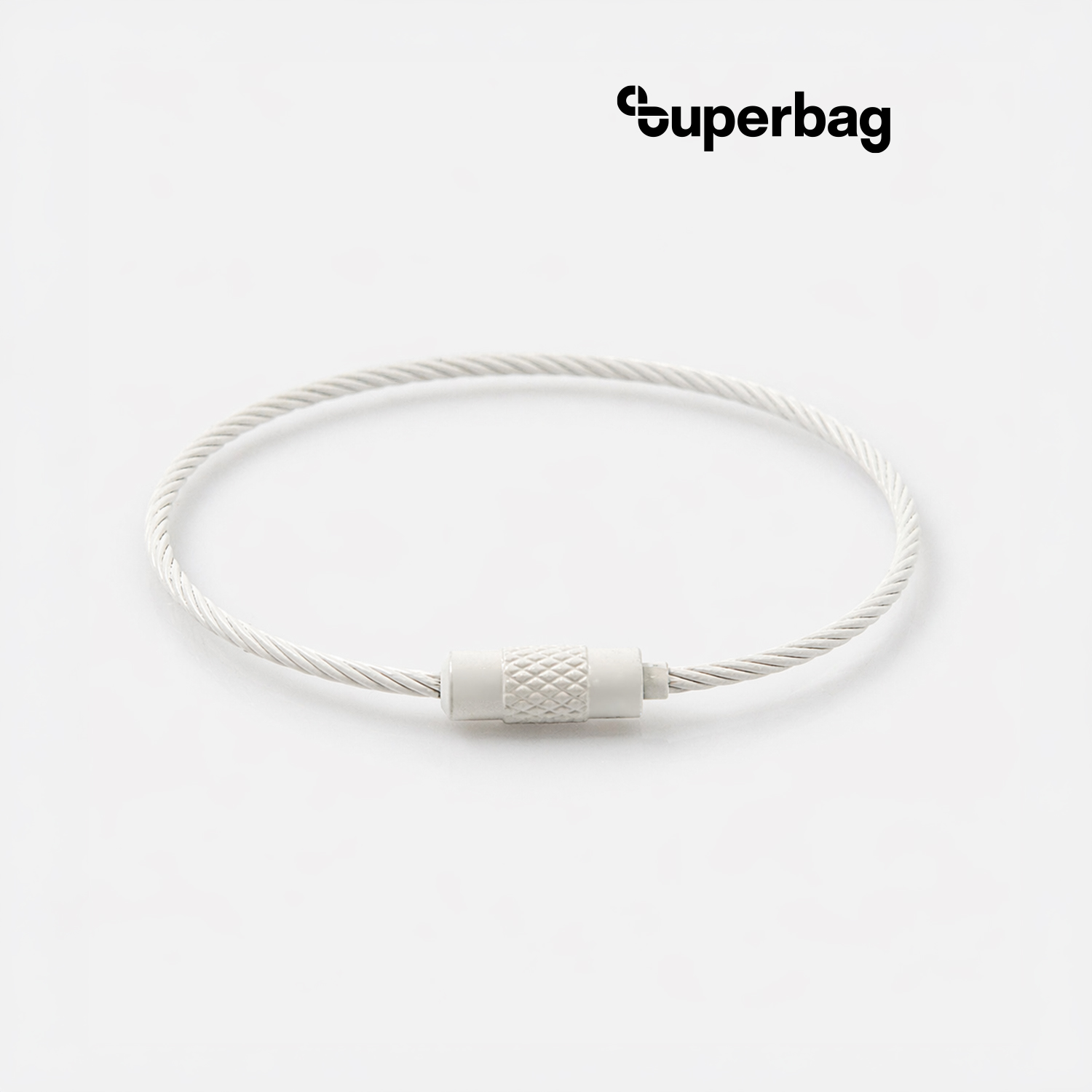 Тросик-кольцо Ring для обвеса, L=15см (белый)-0