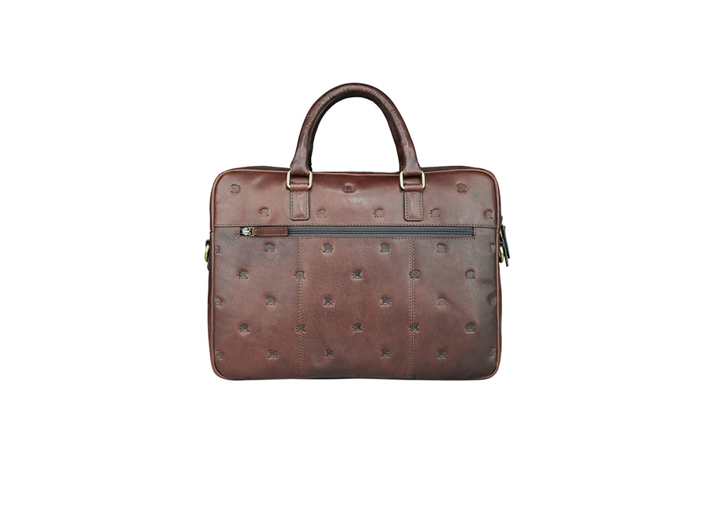 Сумка Mano Don Leon, натуральная кожа в коричневом цвете, 41 х 29,5 х 8,5 см-1