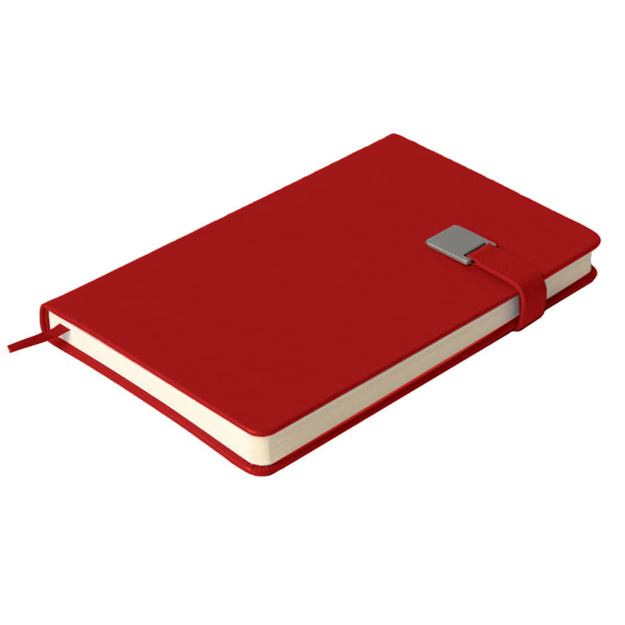 Ежедневник недатированный Spirit , формат А5, в линейку, красный-4