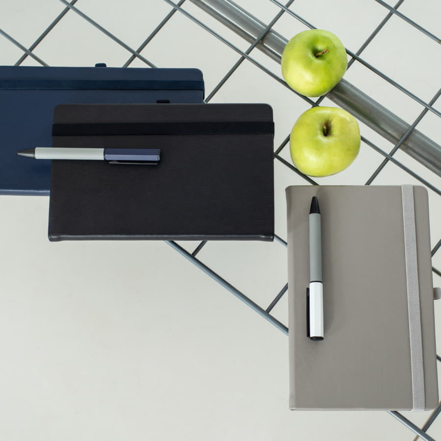 Бизнес-блокнот GLORI, A5, темно-синий, твердая обложка, в линейку, темно-синий-6