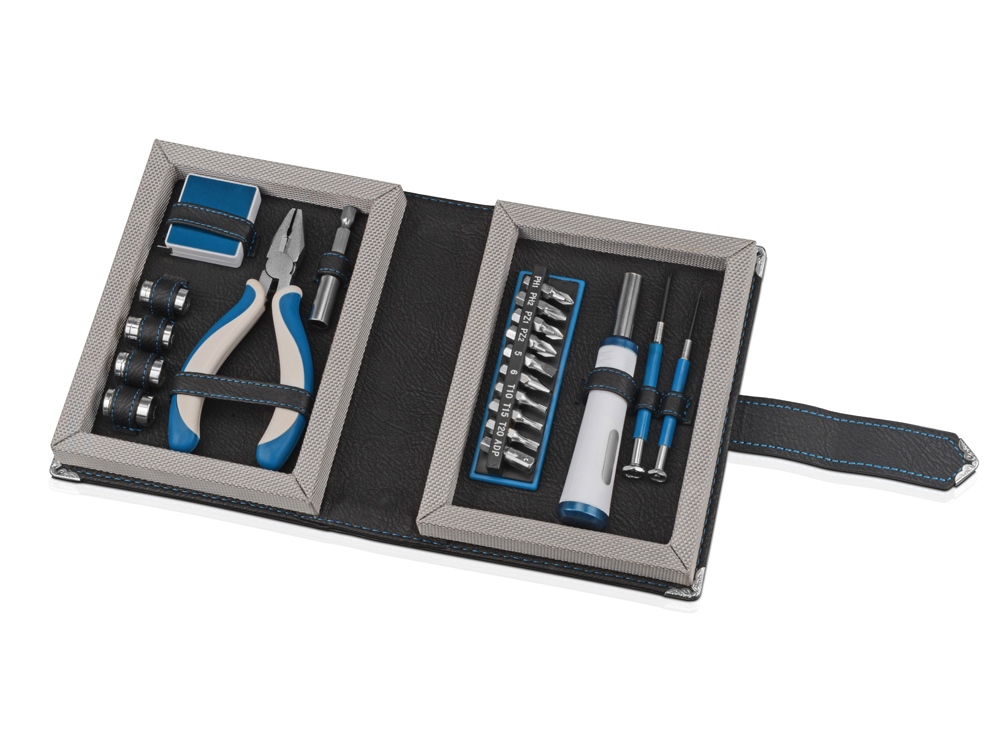 Набор инструментов в футляре в виде книги, 20 предметов-0