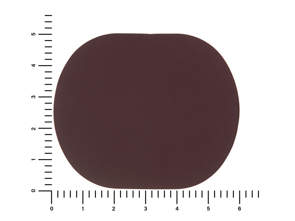 ПАТЧ ОВАЛ soft-touch (коричневый ) 6,0 х 5,0 см-1