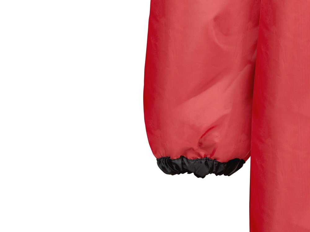 Дождевик Bi-color унисекс, красный/черный-8