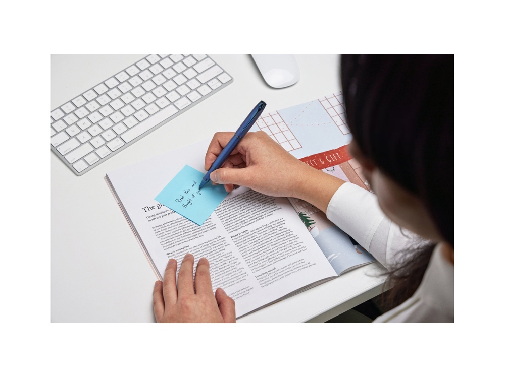 Ручка роллер Parker IM Monochrome Blue, стержень:F, цвет чернил: black, в подарочной упаковке.-8