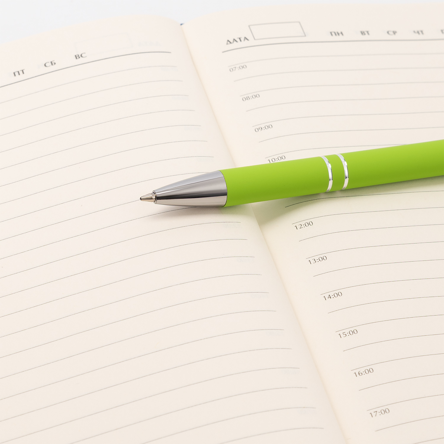 Шариковая ручка Альфа (Alpha), салатовая-4