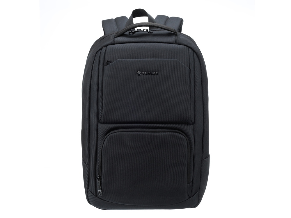 Рюкзак TORBER ВОЯЖ с отделением для ноутбука 18,5'', черный, полиэстер 900D, 33х15х48 см, 20 л-0